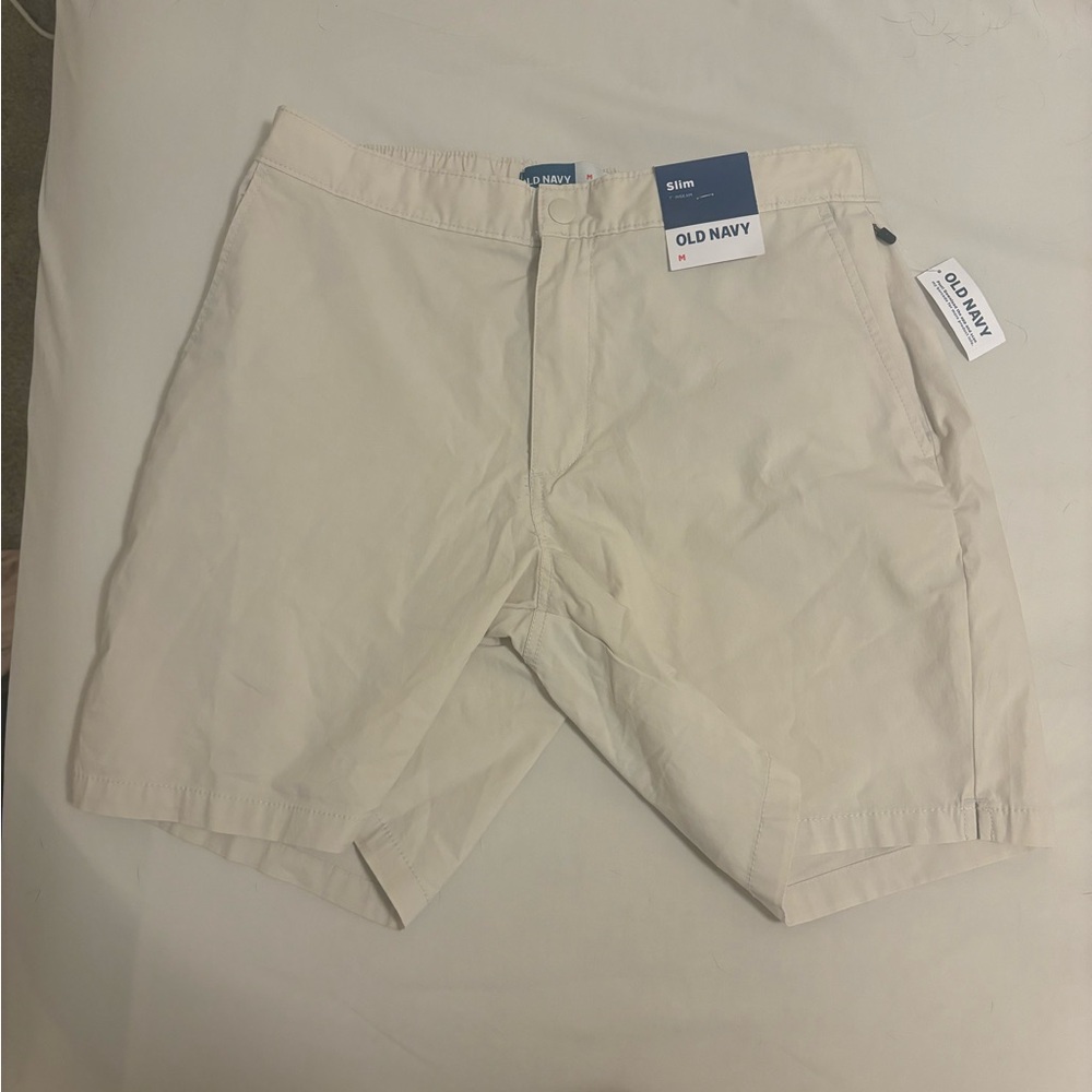 Old Navy Men's Tan Flat Front Shorts